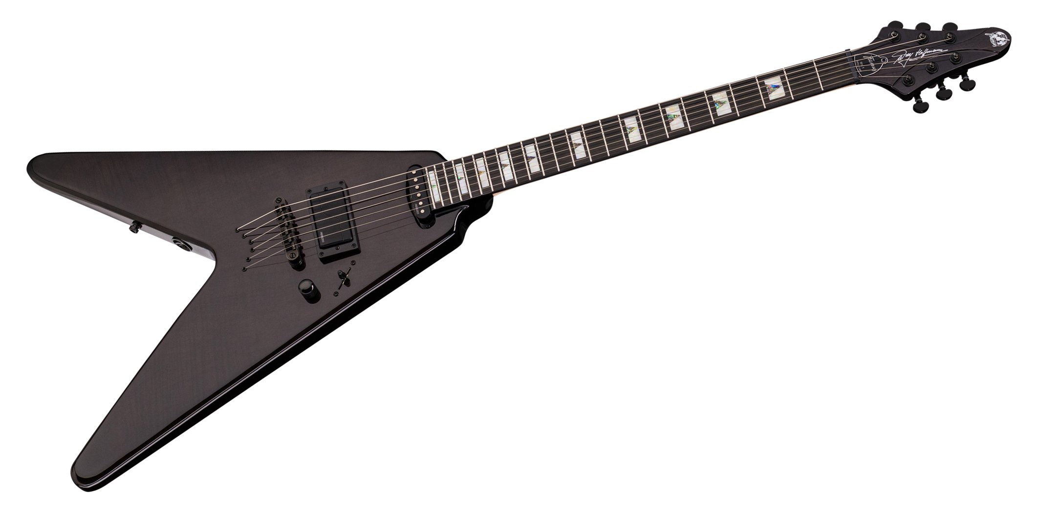 Artist Line Shark WH-1 - Nirvana Black Transparent High E-Gitarre